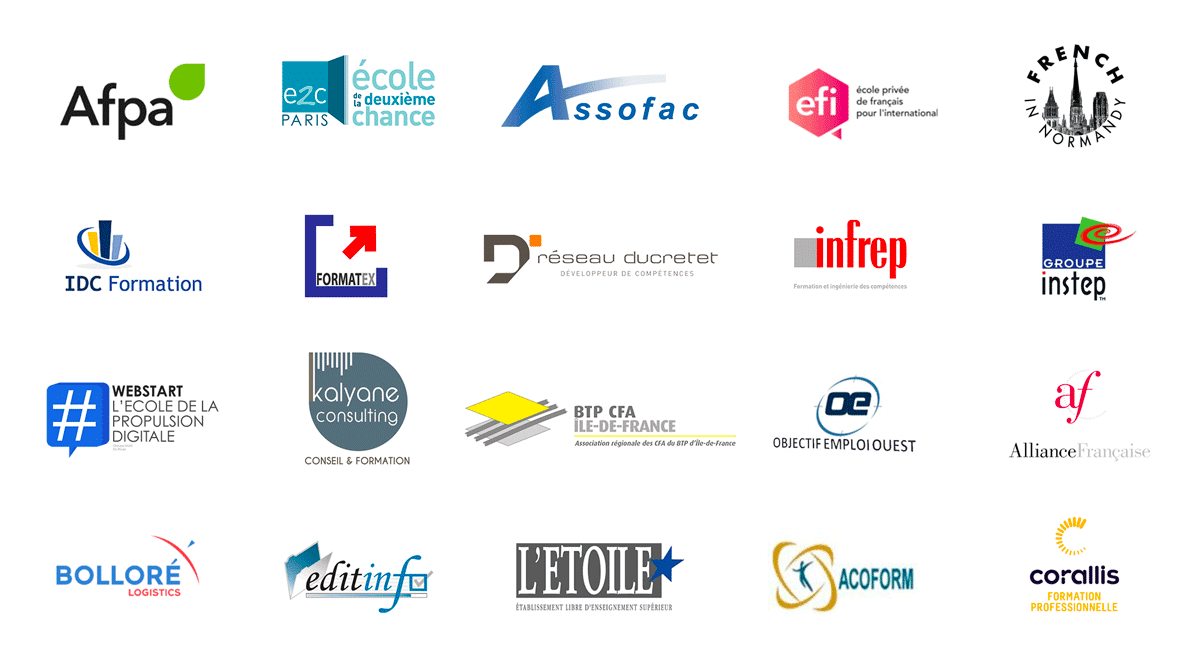 clients faisant appel à nos formateurs indépendants.