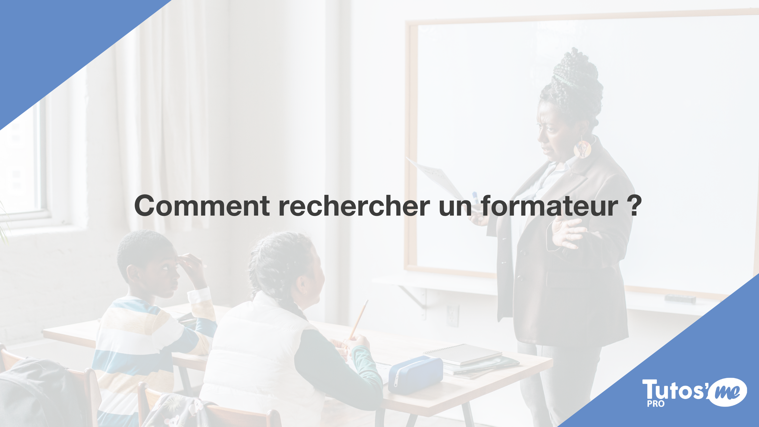 Comment rechercher un formateur ?